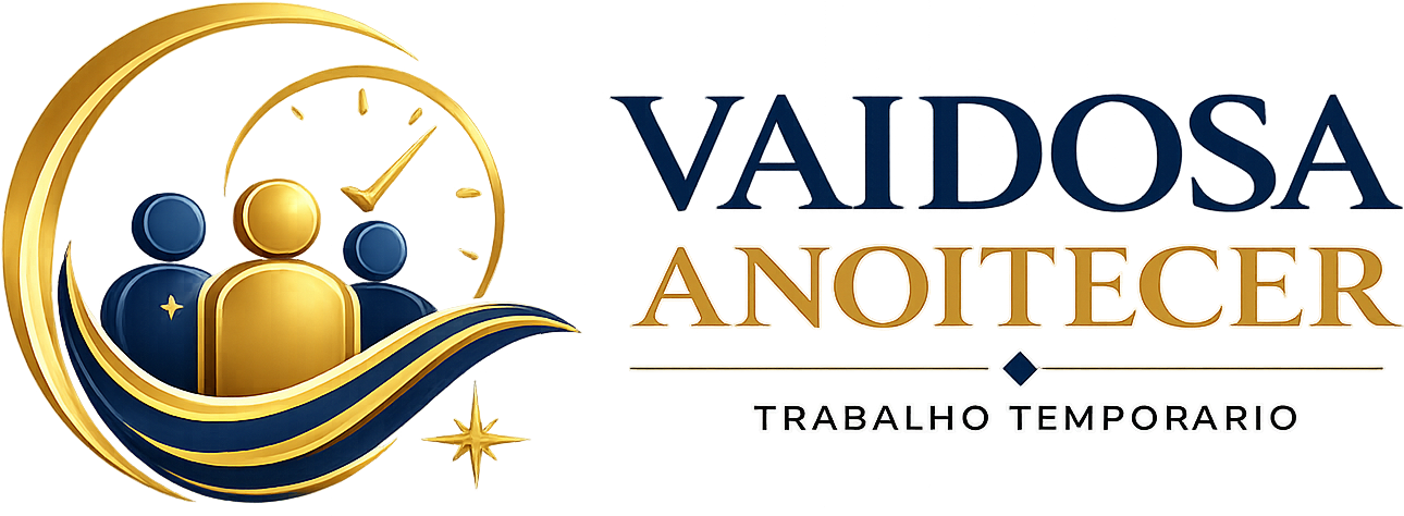 Logótipo Trabalho Temporário Vaidosa Anoitecer